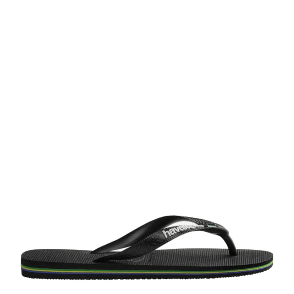 Havaianas Brasil logo Slippers Zwart - Donelli