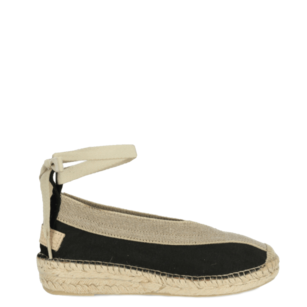 Shabbies Espadrilles SH001500241W Zwart - Donelli