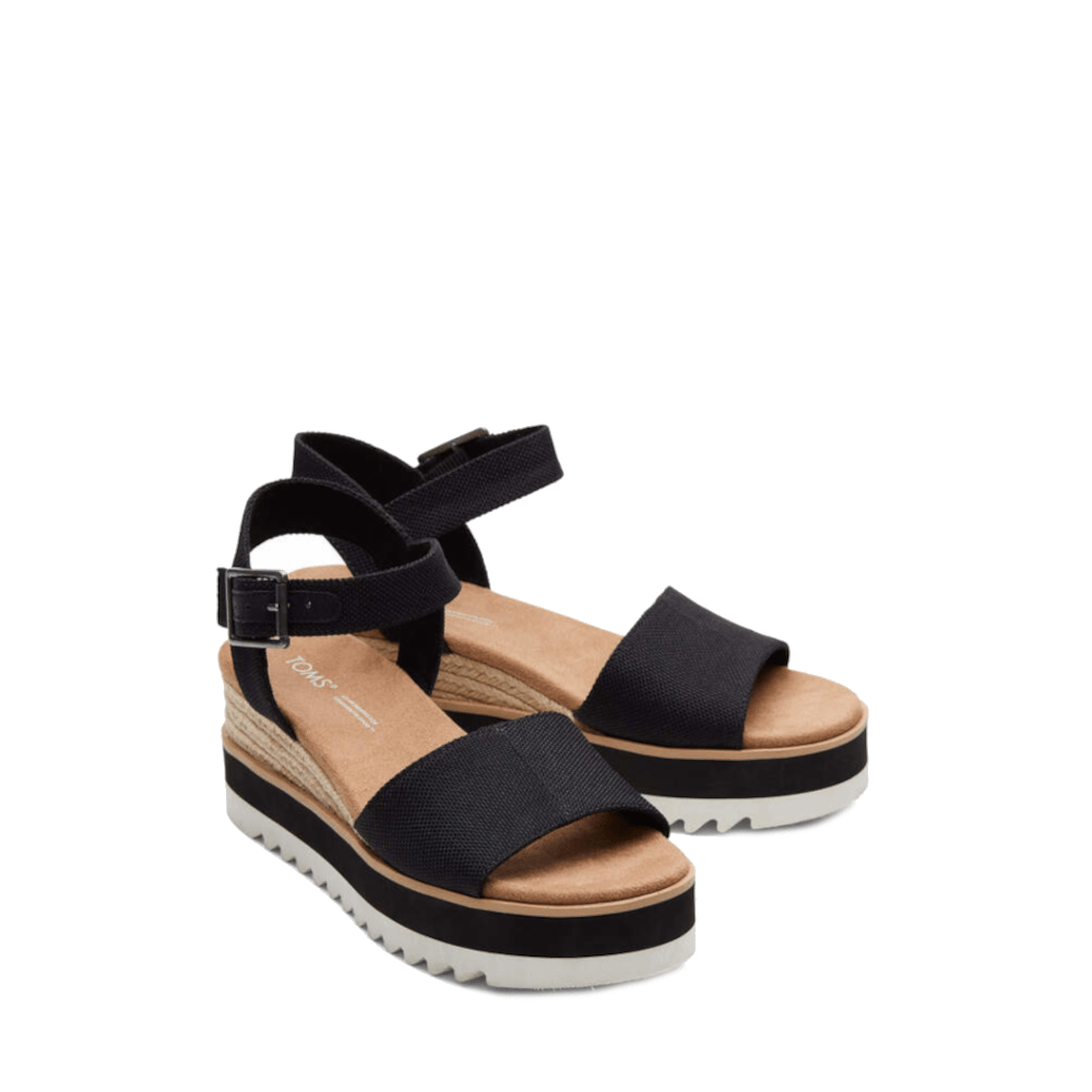 Toms Sandalen 10017856 Zwart - Donelli