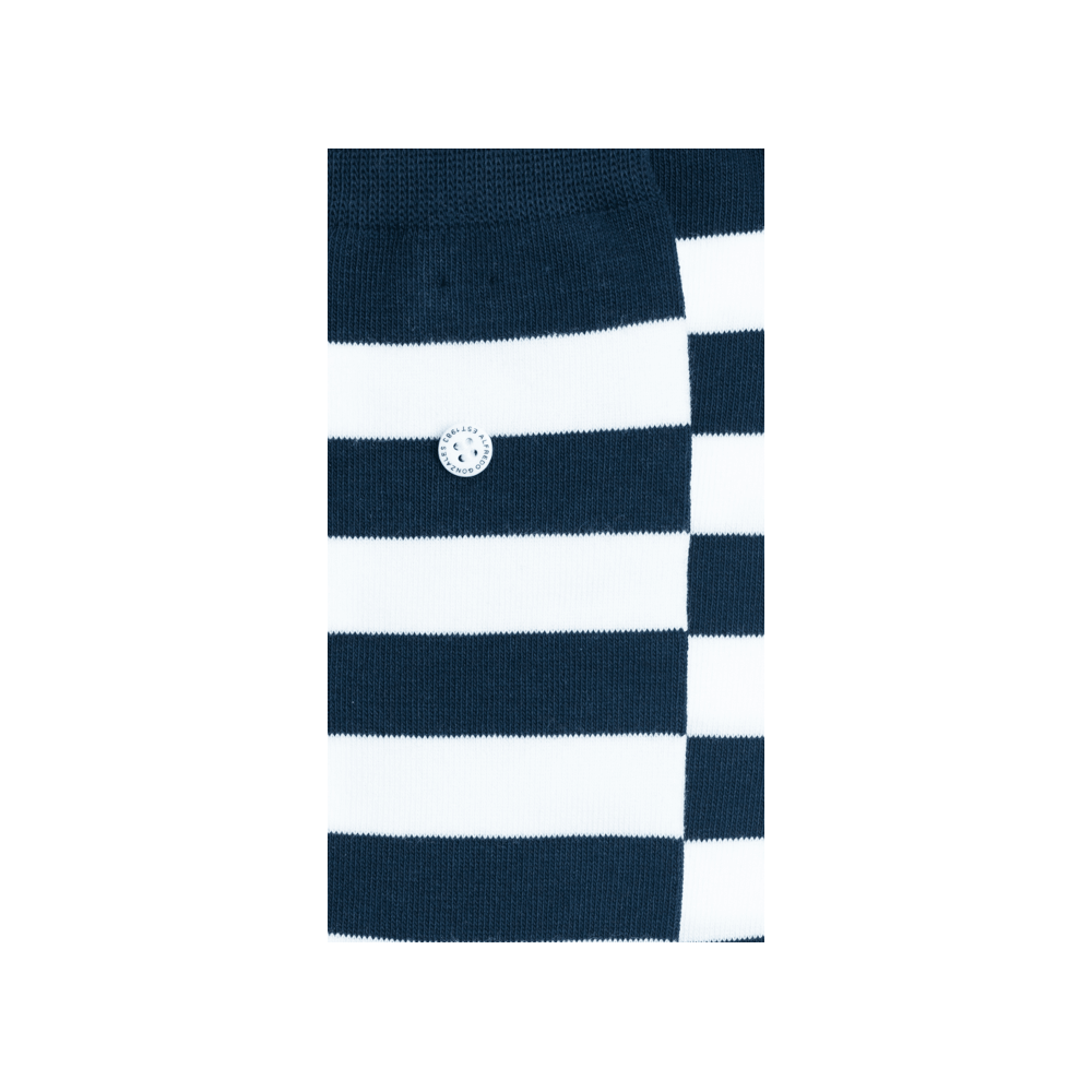 Alfredo Gonzales Sokken The Stripes Blue&White Blauw - Donelli