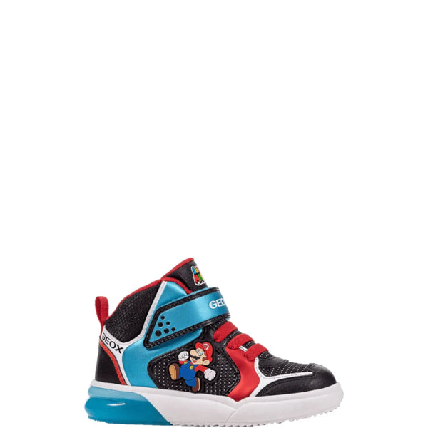 Geox Kinder Veterschoenen J169YD Zwart Geox Kinder Veterschoenen J169YD Zwart