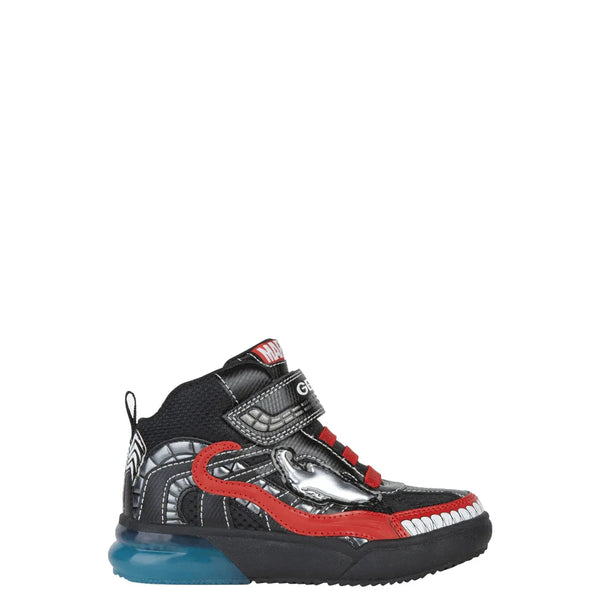 Geox Kinder Veterschoenen J268YD Zwart Geox Kinder Veterschoenen J268YD Zwart