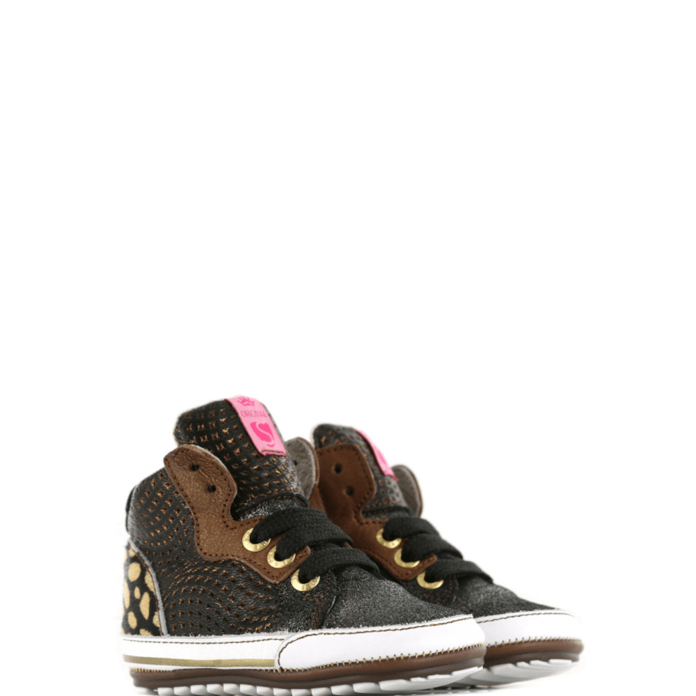 Shoesme Kinder Veterschoenen BPW011-A Zwart - Donelli