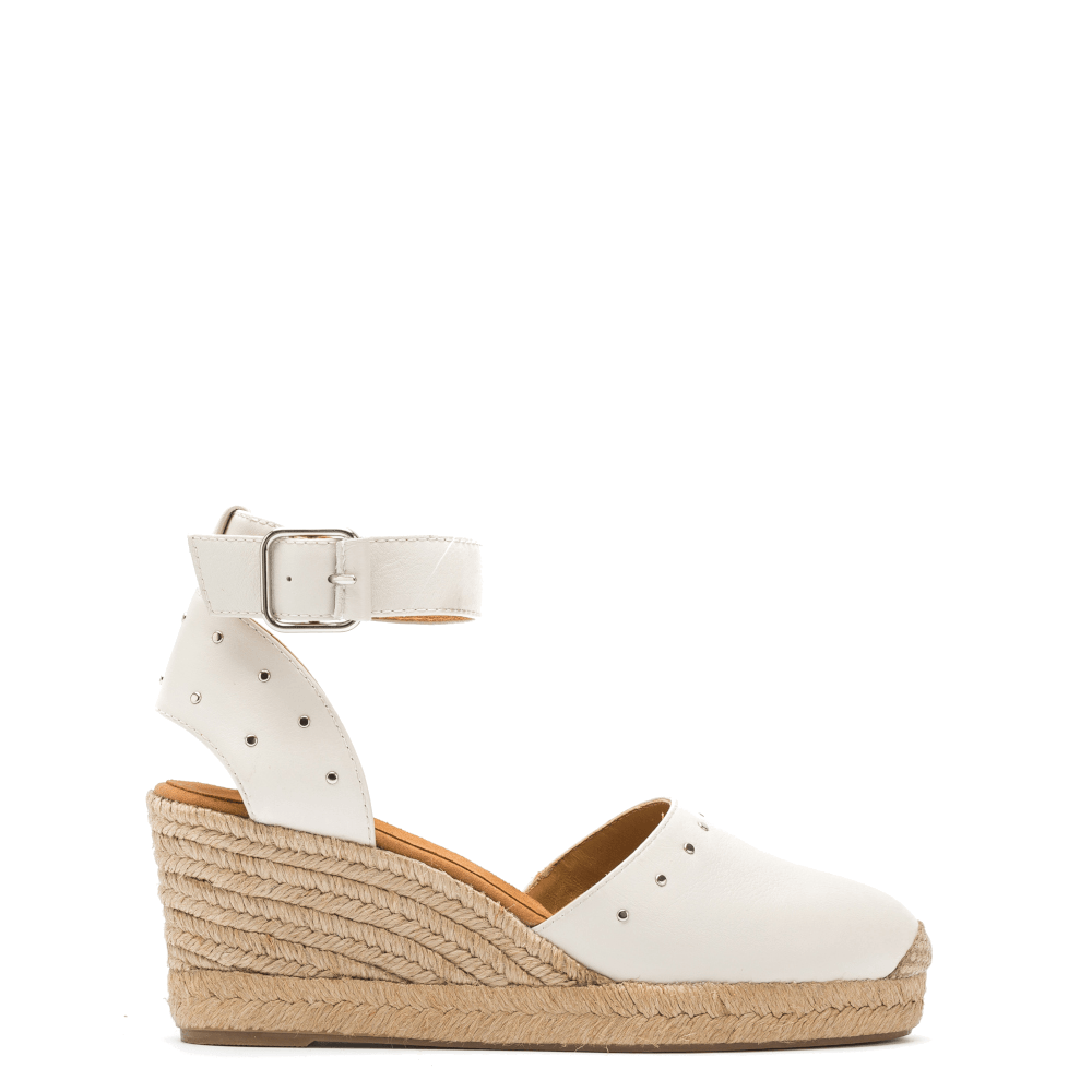 Unisa Espadrilles Cliver Wit - Donelli