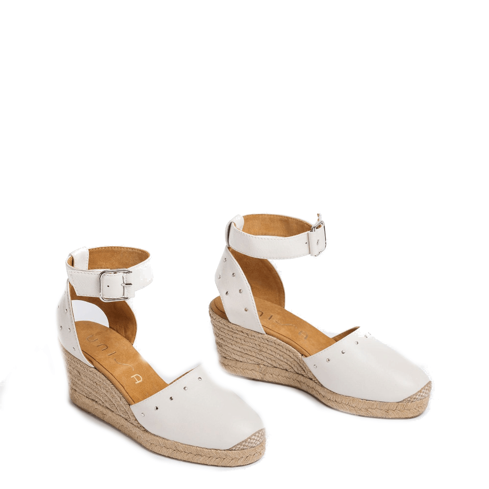Unisa Espadrilles Cliver Wit - Donelli