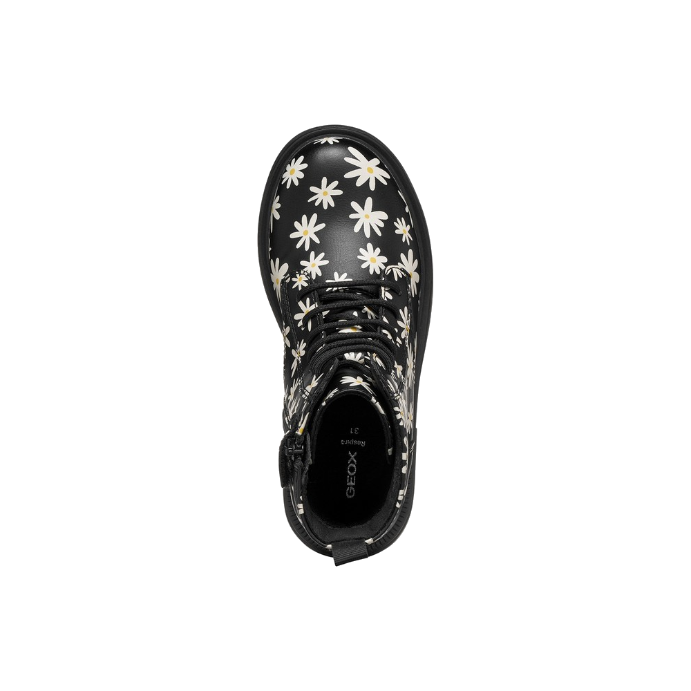 Geox Kinder Veterschoenen J049QD Zwart by Geox