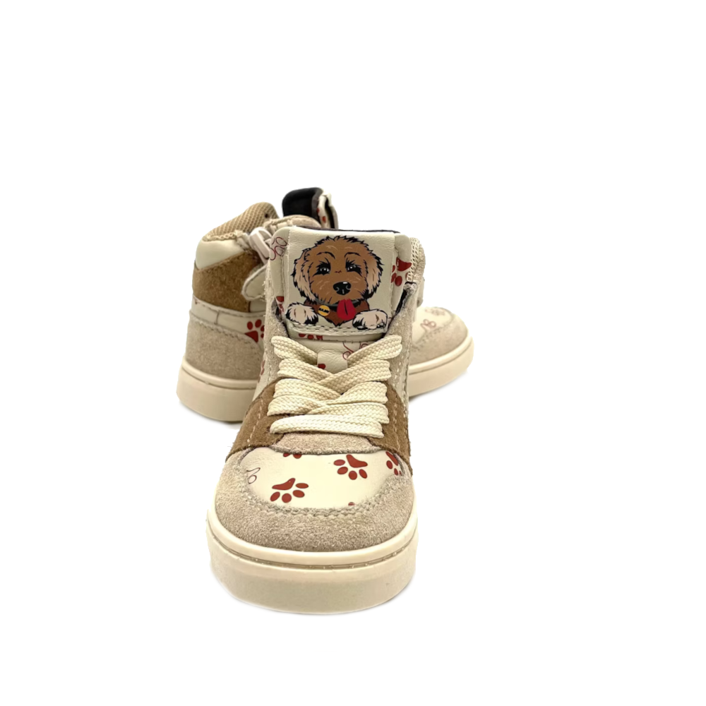 Bam Kinder Veterschoenen B1664 Beige