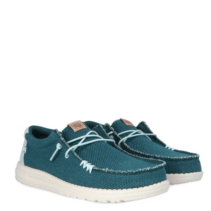 Hey Dude veterschoenen Wally Petrol