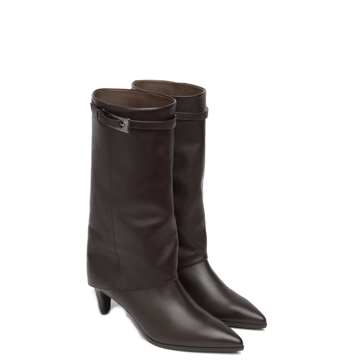 NeroGiardini Enkellaarsjes I617790DE Bruin by NeroGiardini