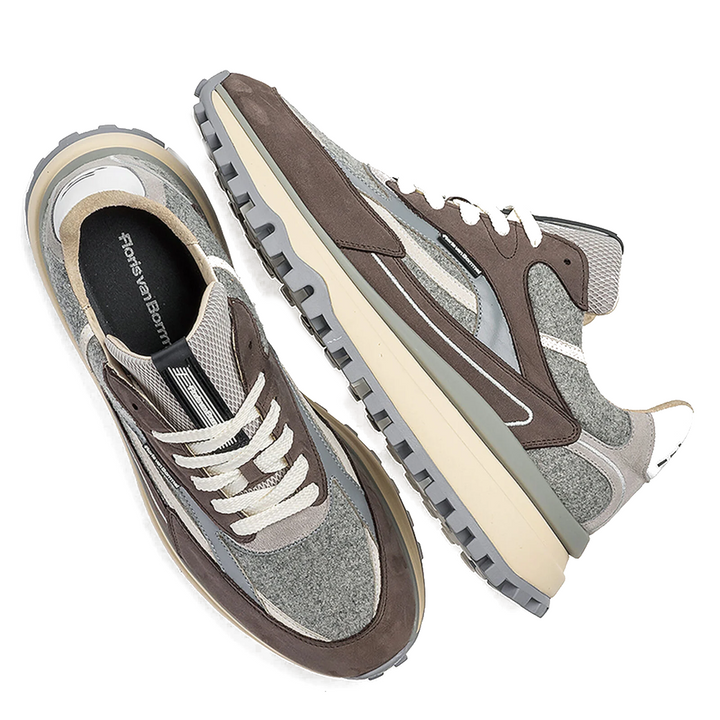 Floris van Bommel Veterschoenen SFM-10172-32-02 Licht Grijs