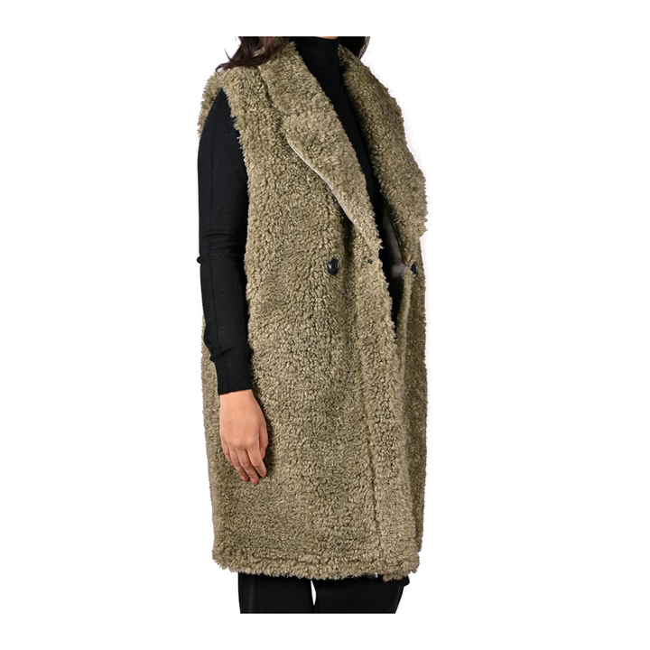 Giuliano Jas Teddy Gilet 62253 Groen