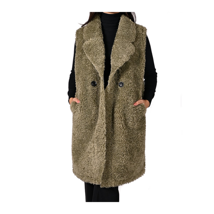 Giuliano Jas Teddy Gilet 62253 Groen