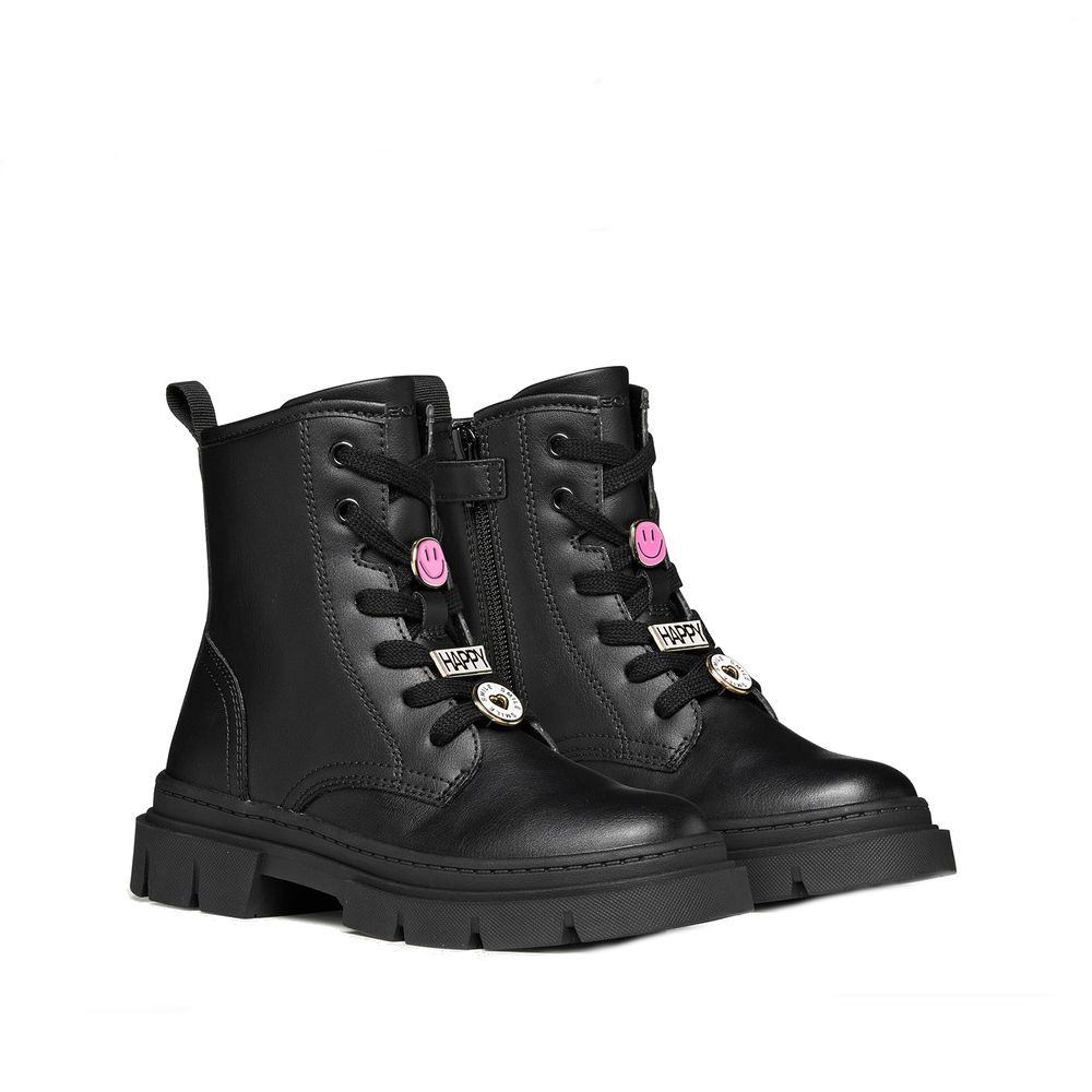 Geox Kinder Veterschoenen J660KH Zwart by Geox