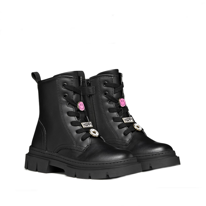Geox Kinder Veterschoenen J660KH Zwart by Geox