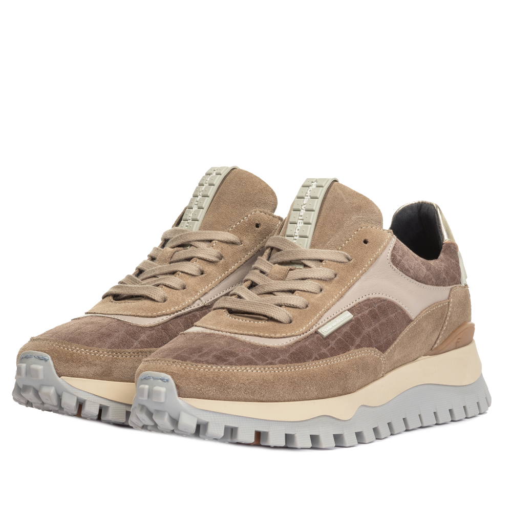 Floris van Bommel Veterschoenen SFW-10100-34-01 Taupe