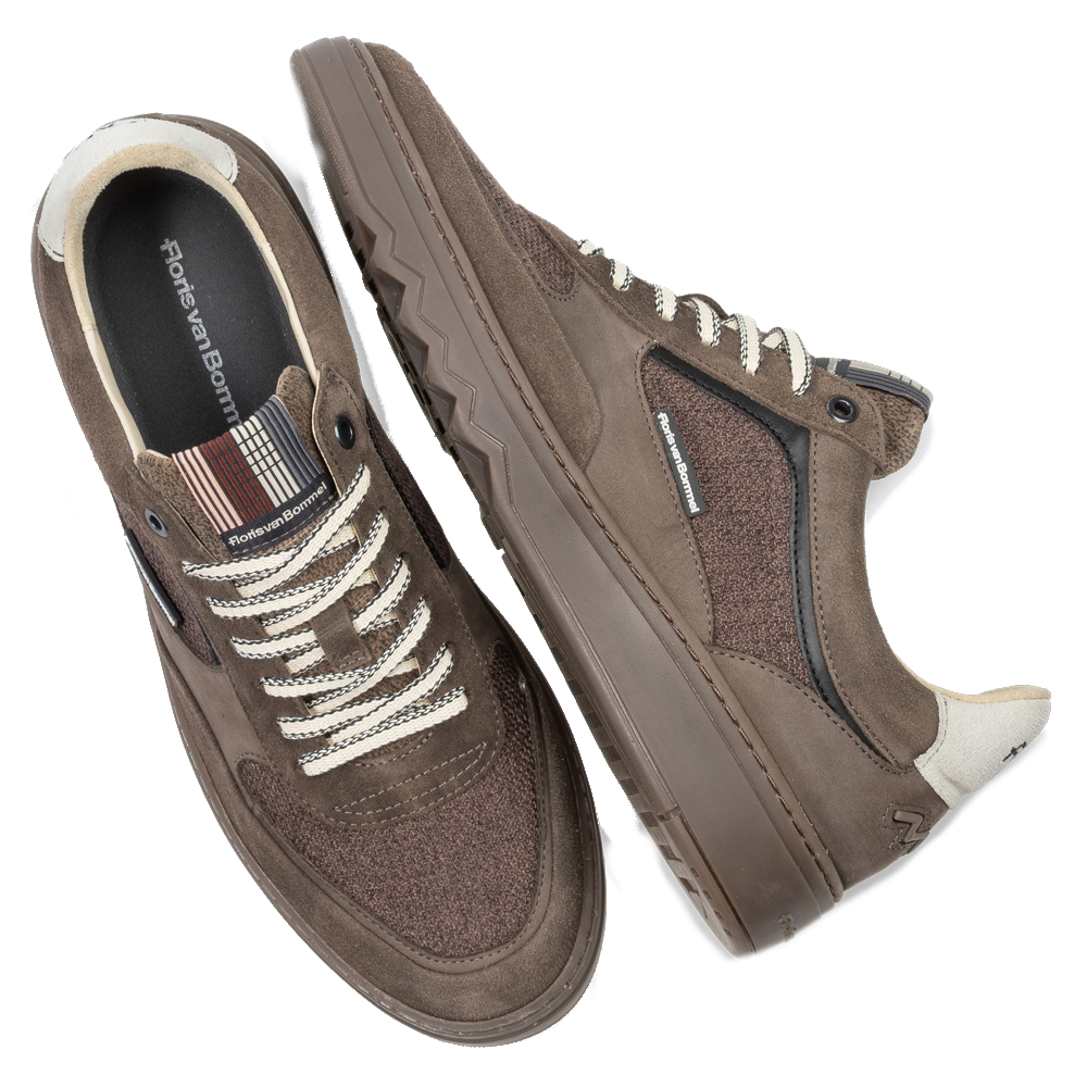 Floris Van Bommel Veterschoenen SFM-10256-34-01 Taupe by Floris van Bommel