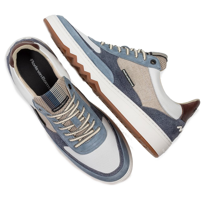 Floris van Bommel Veterschoenen SFM-10143-42-03 Licht Blauw