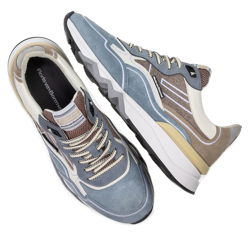 Floris van Bommel Veterschoenen SFM-10198-42-02 Licht Blauw