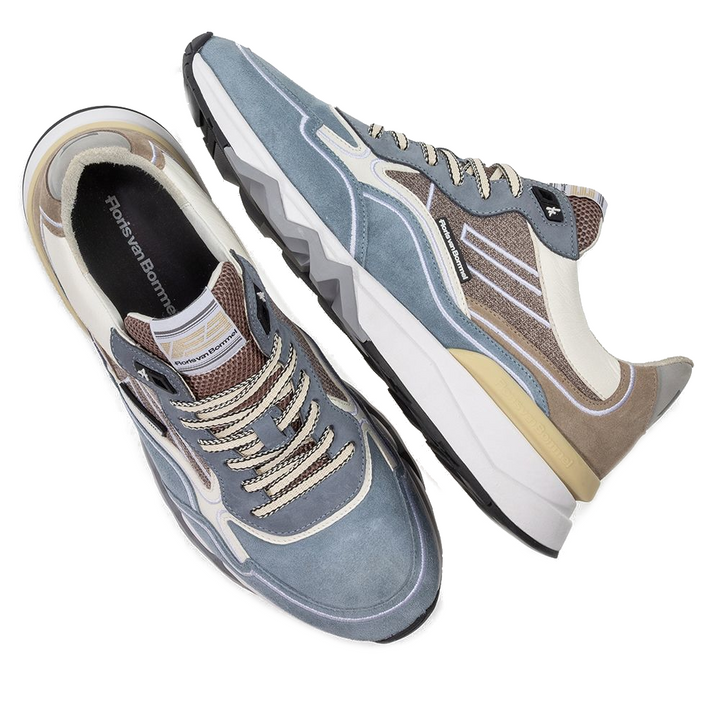 Floris van Bommel Veterschoenen SFM-10198-42-02 Licht Blauw