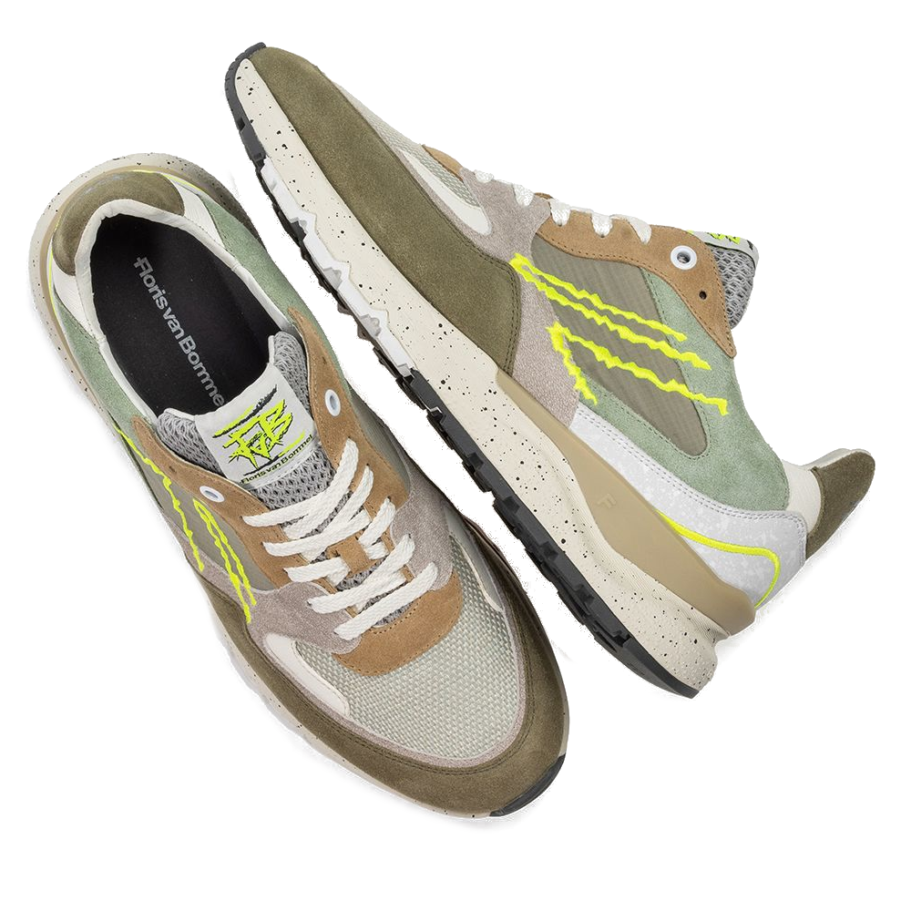 Floris van Bommel Veterschoenen SFM-10243-52-01 Licht Groen