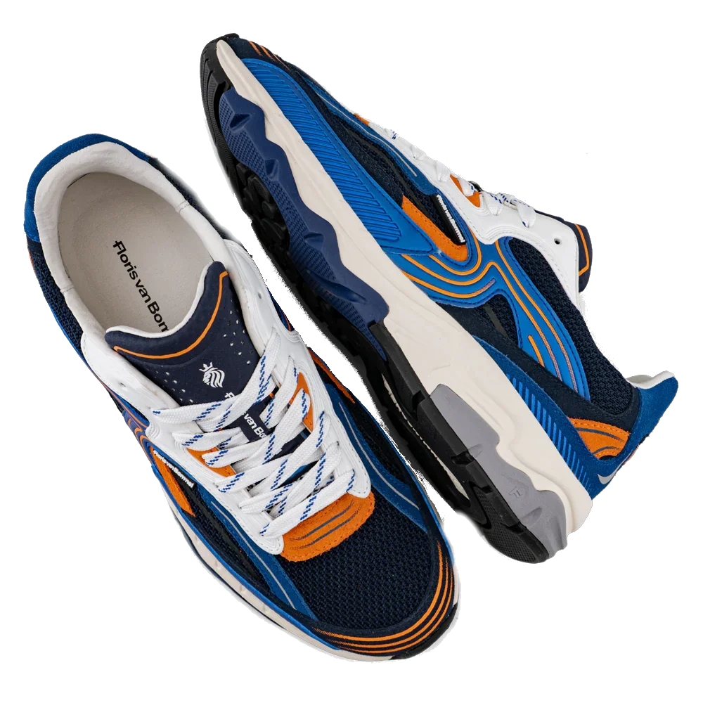 Floris van Bommel Veterschoenen SFM-10262-40-01 blauw by Floris van Bommel