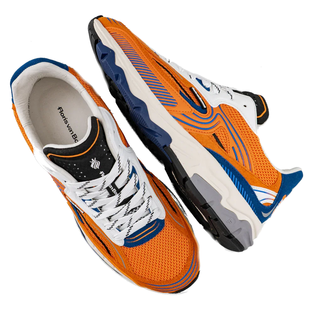 Floris van Bommel Veterschoenen SFM-10262-86-01 oranje by Floris van Bommel