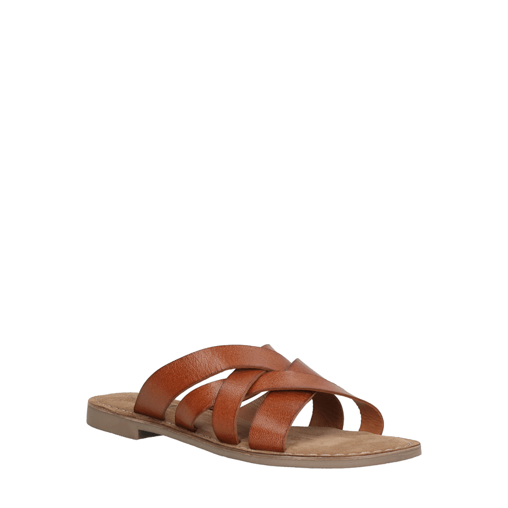 Lazamani slippers cognac hotsell